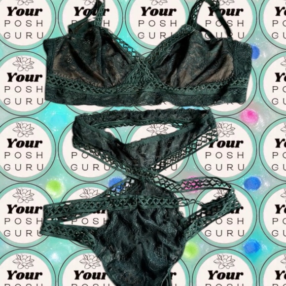 💕 Adore Me Green Lace Strappy Lingerie Set FOR🦘MARRIED🦘FOLK🦘ONLY💕 - Picture 1 of 3